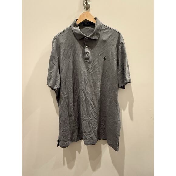 Men's Ralph Lauren s/s Polo Shirt XXL Gray - Picture 2 of 7